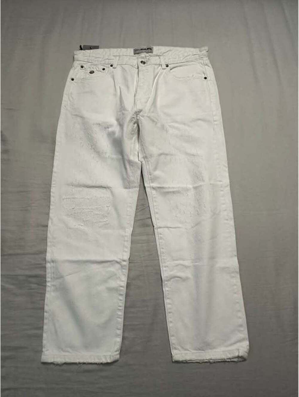 Zara Rhuigi white distressed jeans Mens Size 36 Brand New $40